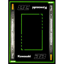 Tapis Quad KAWASAKI STRIPE 150 x 190