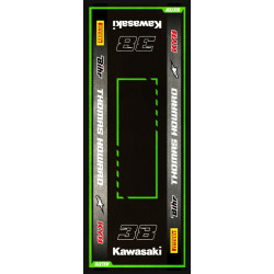 Custom Motorbike Garage Mat STRIPE KAWASAKI 95x240