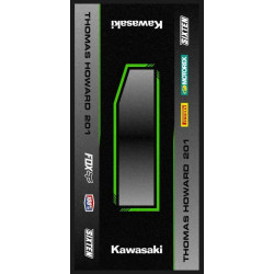 Tappeto Motocross KAWASAKI SIDECUT personalizzato 95x200