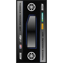 Tappeto Motocross YAMAHA SIDECUT personalizzato 95x200