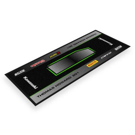 Custom Motorbike Garage Mat SIDECUT KAWASAKI 95x240