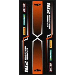 Milieumat Motorcross FUSION KTM gepersonaliseerd 95x200