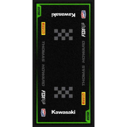 Tappeto Motocross RACER KAWASAKI personalizzato 95x200