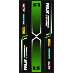 Motocross Teppich Personalisiert Umweltmatte FUSION KAWASAKI 95x200
