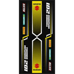 Motocross Teppich Personalisiert Umweltmatte FUSION SUZUKI 95x200