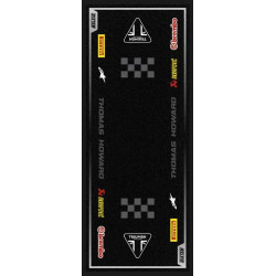 Alfombra Moto Personalizada RACER TRIUMPH 95x240
