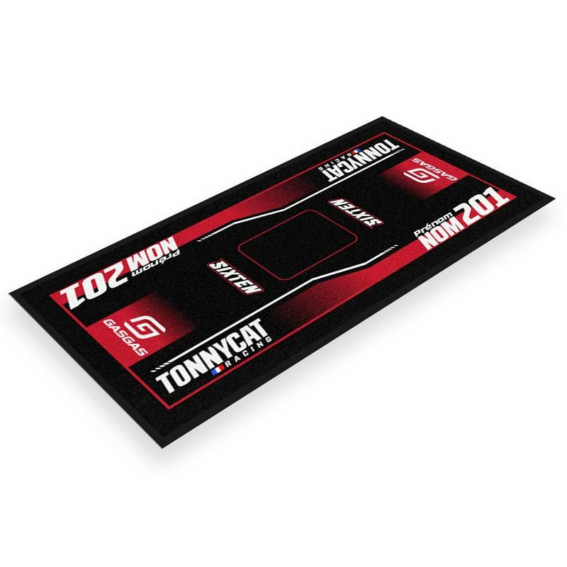 Tapis Environnemental motocross GAS GAS Personnalisé TONNYCAT 95x200