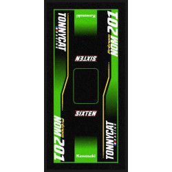 Tapis Environnemental motocross KAWASAKI Personnalisé TONNYCAT 95x200