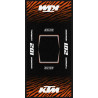 Tappeto Motocross WILD KTM personalizzato 95x200