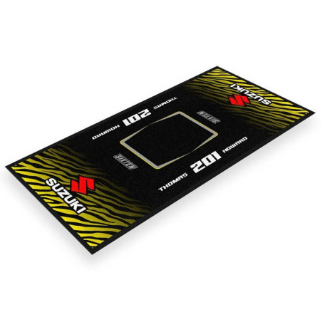 Custom Motorbike Garage Mat WILD SUZUKI 95x200