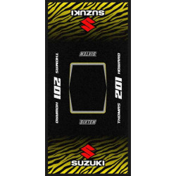 Custom Motorbike Garage Mat WILD SUZUKI 95x200