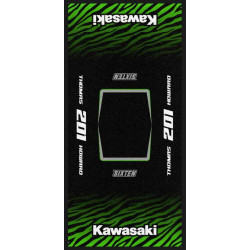 Tappeto Motocross WILD KAWASAKI personalizzato 95x200