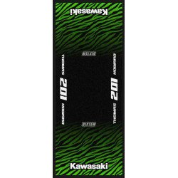 Motorrad Teppich Personalisiert Umweltmatte WILD KAWASAKI 95x240