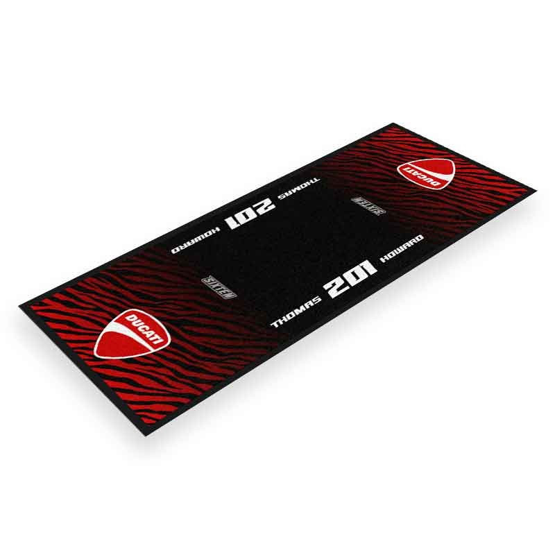 Custom Motorcycle Garage Mat WILD DUCATI 95x240