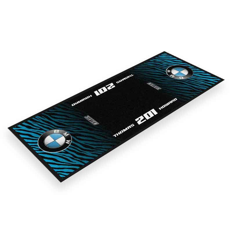 Custom Motorcycle Garage Mat WILD BMW 95x240